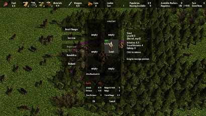 Screenshot 2 (Army Menu)